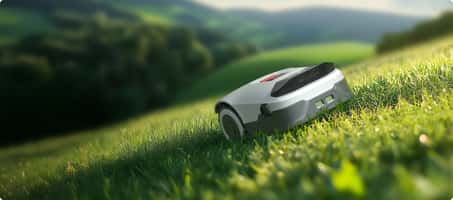 Le robot tondeuse Genie de Anthbot promet une tonte optimale assistée par l'intelligence artificielle et ne nécessitant pas de câble © Anthbot