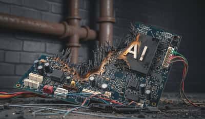 Le chatbot Grok a encore déraillé. © EB, image générée par IA Gemini