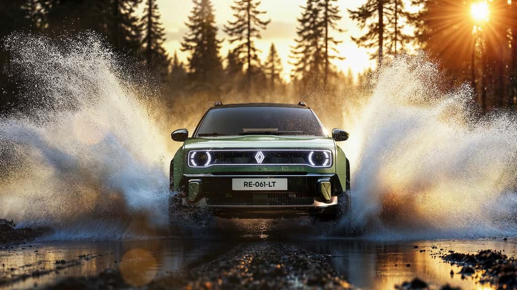 Renault dévoile le concept R4 E-Tech Savane 4x4 à Roland-Garros. © Renault Renault dévoile le concept R4 E-Tech Savane 4x4 à Roland-Garros. © Renault